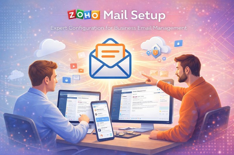 Zoho Mail Setup Services, Professional Business Email Setup, DNS, MX, SPF, DKIM Configuration