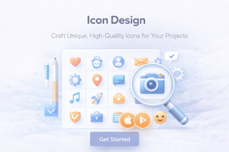 App & Software Icon Design, Custom, Modern & Eye-Catching Icons