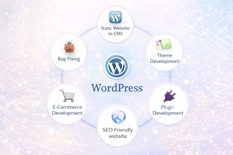 WordPress Website Design Services, Custom Responsive Website, Affordable & Professional